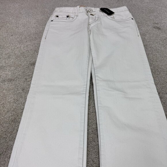 Express Jeans Ivory Straight Pockets Women’s Size 2 NWT - Picture 7 of 11